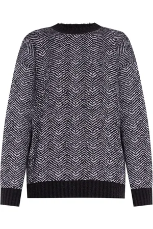 Moschino Chevron-pattern jumper