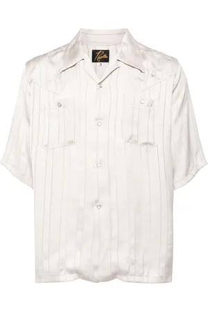 Pins & Needles Butterfly-embroidered shirt