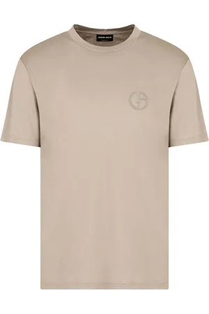 Giorgio Armani Logo-embroidered cotton T-shirt