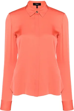 THEORY Silk georgette shirt