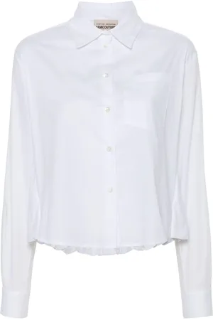SEMICOUTURE Puffball-hem shirt