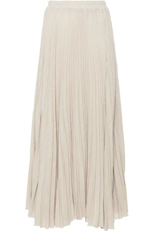 Styland Pleated midi skirt