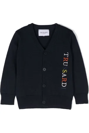 Trussardi Embroidered-logo cardigan