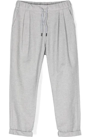 Brunello Cucinelli Herringbone-pattern trousers