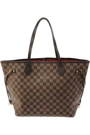 LOUIS VUITTON 2013 Damier Ebene Neverfull MM tote bag