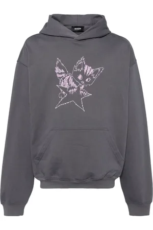 We11 Done Monster-print cotton hoodie