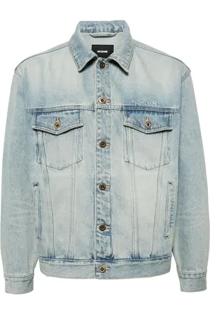 We11 Done Embroidered logo denim jacket
