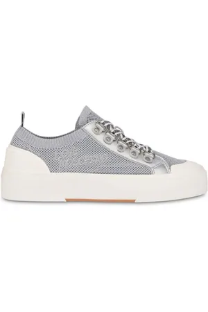 Moschino Logo-embroidered mesh sneakers