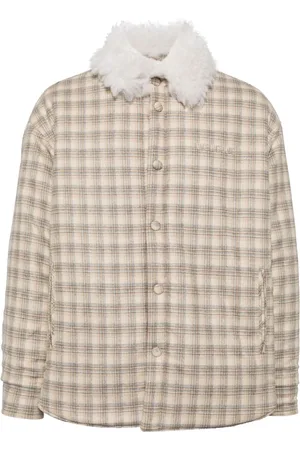 We11 Done Plaid pattern puffer jacket
