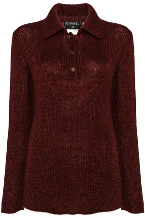 CHANEL 1998 CC-button knitted jumper