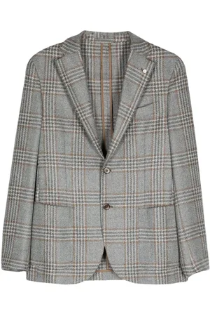 LUIGI BIANCHI MANTOVA Tartan blazer