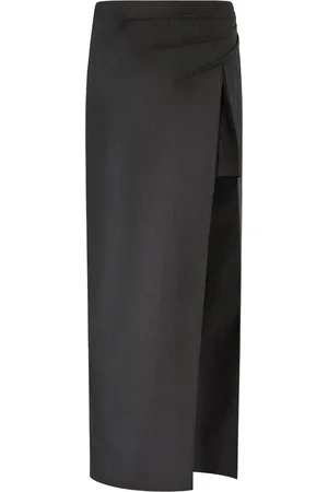 Alberta Ferretti Side-slit full skirt