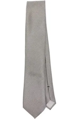 Tom Ford Chevron jacquard tie