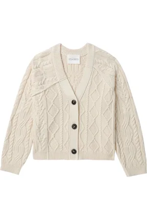 Closed Cable-knit cotton cardigan