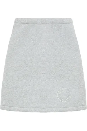 JOSHUA SANDERS Logo tag straight-cut skirt