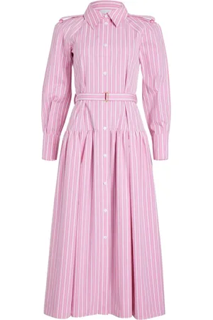 Patou Striped maxi shirt dress