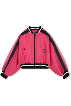 Karl Lagerfeld Striped bomber jacket