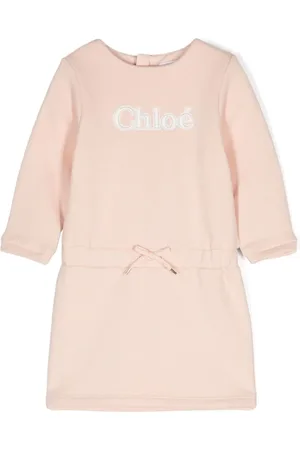 Chloé Logo-embroidered sweatshirt dress
