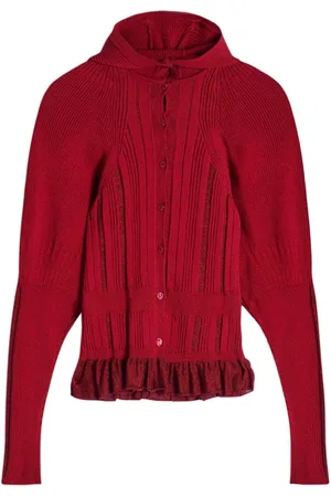 Simone Rocha Hooded ribbed cardigan