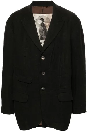 ZIGGY CHEN Single-breasted linen blazer