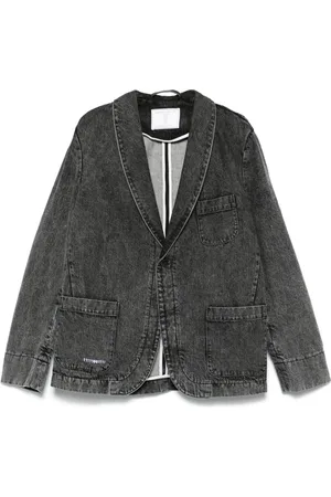 SOCIÉTÉ ANONYME Logo-embroidered blazer