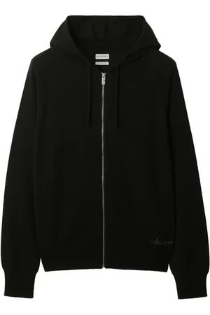 Burberry Cashmere zip-fastening hoodie