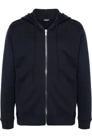Dondup Logo print zip-up hoodie