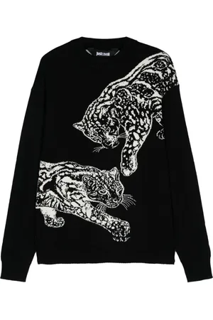 Roberto Cavalli Intarsia-knit sweater