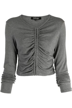 tout a coup Ruched cropped cardigan
