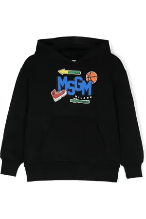 Msgm Basketball-print hoodie