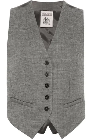 SEMICOUTURE Virgin-wool waistcoat
