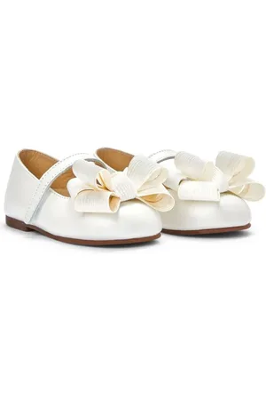 Babywalker Bow-detail ballerina shoes