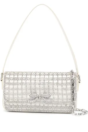 Self-Portrait Crystal-embellished shoulder bag