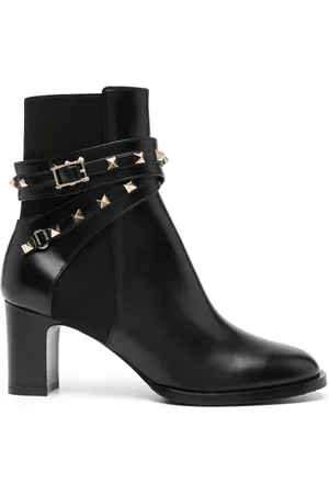VALENTINO GARAVANI Rockstud leather ankle boots