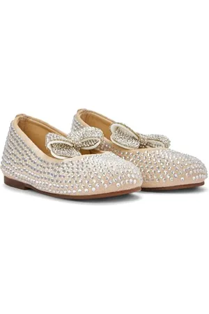Babywalker Bow-detail ballerina shoes