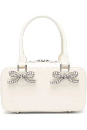 Self-Portrait Mini leather tote bag
