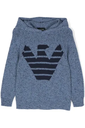 Emporio Armani Eagle-intarsia hoodie