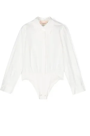 Elisabetta Franchi Logo-embroidered bodysuit