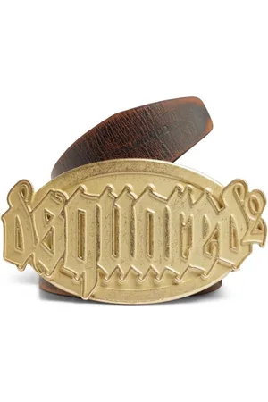 Dsquared2 Logo-buckle leather belt