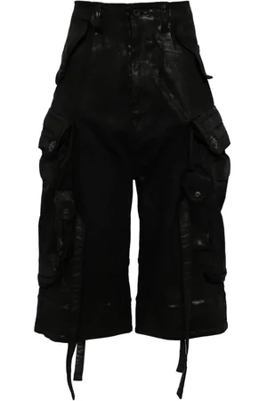 JULIUS Gas Mask denim cargo shorts