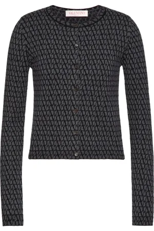 VALENTINO GARAVANI Toile Iconographe fine-ribbed cardigan