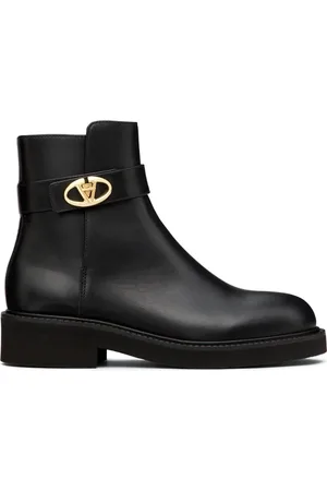 VALENTINO GARAVANI Vlogo leather boots