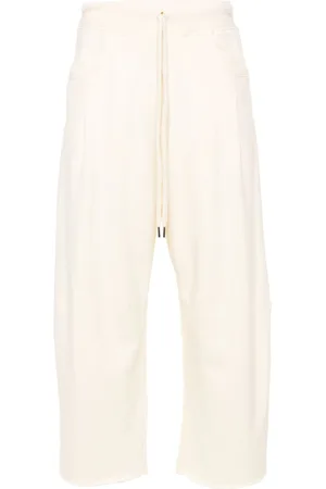 R13 Pleated cropped track pants