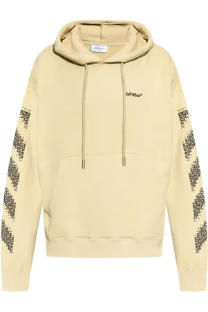 OFF-WHITE Embroidered-logo cotton hoodie