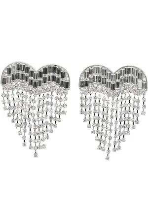Self-Portrait Crystal Heart earrings