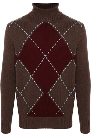 Malo Diamond-pattern sweater