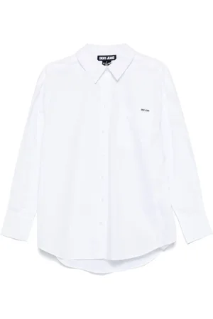 DKNY Logo-patch shirt