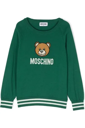 Moschino Intarsia-knit logo sweatshirt