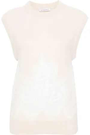 Viktor & Rolf Spencer lace-detail sleeveless jumper
