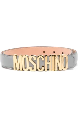 Moschino Logo leather belt